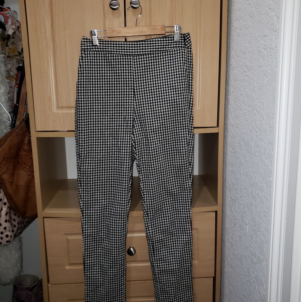 Gingham pants size small